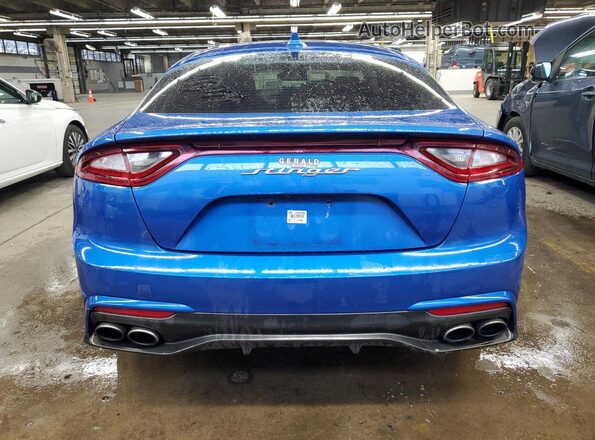 KNAE25LA0K6060035 2019 KIA STINGER Blue 