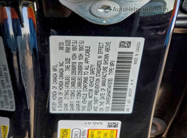 2HKRS4H44TH419783 2026 HONDA CR-V Black 