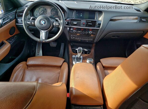 5UXXW3C57H0T78137 2017 BMW X4 White Widok zestawu wskaźników