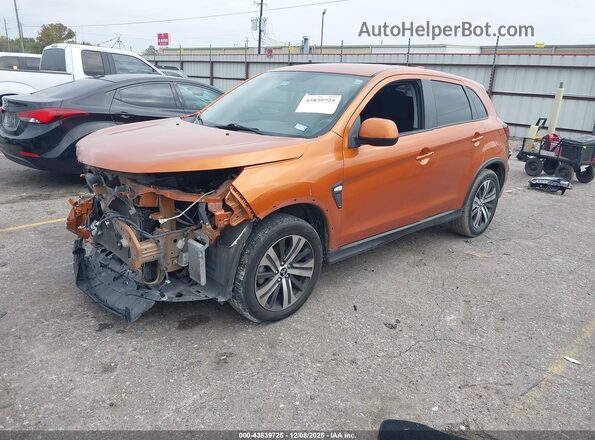 JA4AP3AU3LU012573 2020 MITSUBISHI OUTLANDER SPORT Orange Առջևի ձախ երեք քառորդ տեսարան