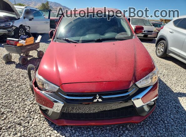 JA4AP3AW5JU015053 2018 MITSUBISHI OUTLANDER Red Widok z przodu