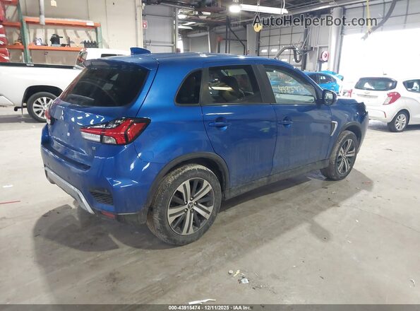 JA4AP4AU2LU013591 2020 MITSUBISHI OUTLANDER SPORT Синий Задняя правая четверть