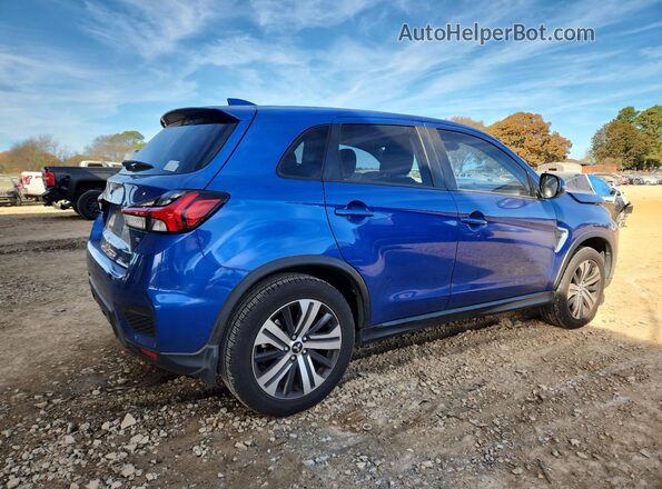 JA4AP4AU8LU015541 2020 MITSUBISHI OUTLANDER Синий Задняя правая четверть