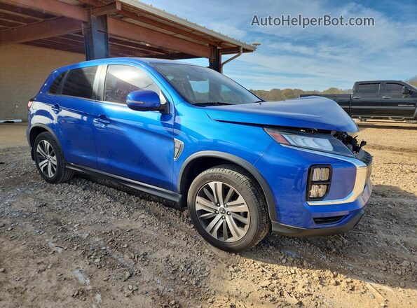 JA4AP4AU8LU015541 2020 MITSUBISHI OUTLANDER Синий Передняя правая четверть