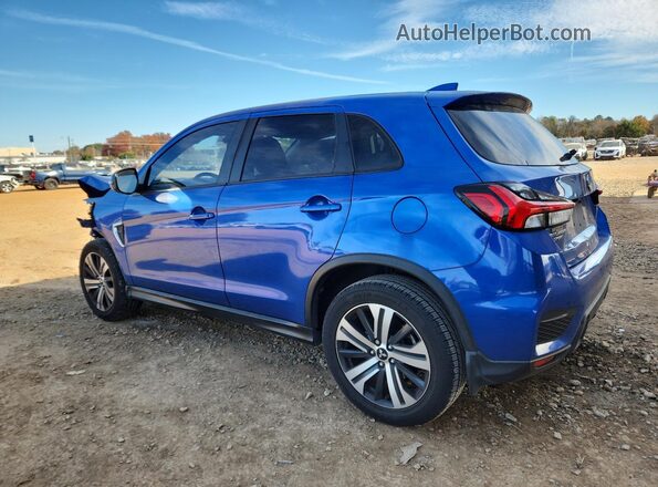 JA4AP4AU8LU015541 2020 MITSUBISHI OUTLANDER Синий Задняя левая четверть