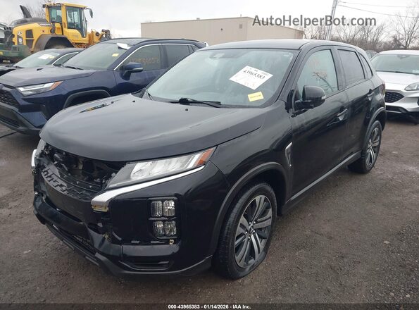 JA4AP4AU8LU027009 2020 MITSUBISHI OUTLANDER SPORT Black Передня ліва чверть