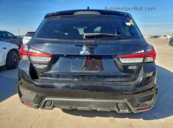 JA4APUAU4MU030863 2021 MITSUBISHI OUTLANDER Black Հետևի տեսք