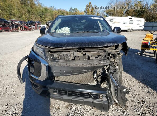 JA4ARUAUXMU009784 2021 MITSUBISHI OUTLANDER Black Դիմացի տեսք