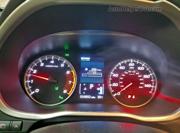 JA4AT5AA4LZ018348 2020 MITSUBISHI ECLIPSE Brown Սարքավորումների վահանակի տեսք