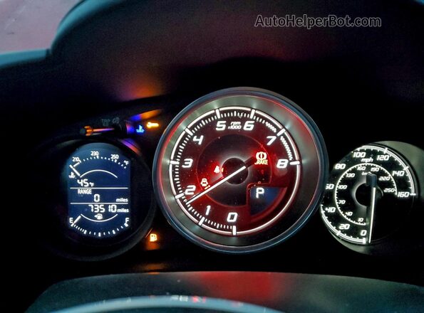 JC1NFAEK7H0118933 2017 FIAT 124 Красный Вид щитка приборов