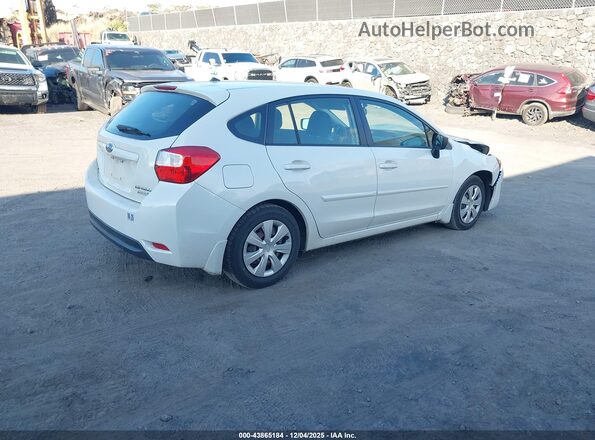 JF1GPAA63G8240941 2016 SUBARU IMPREZA Белый Задняя правая четверть
