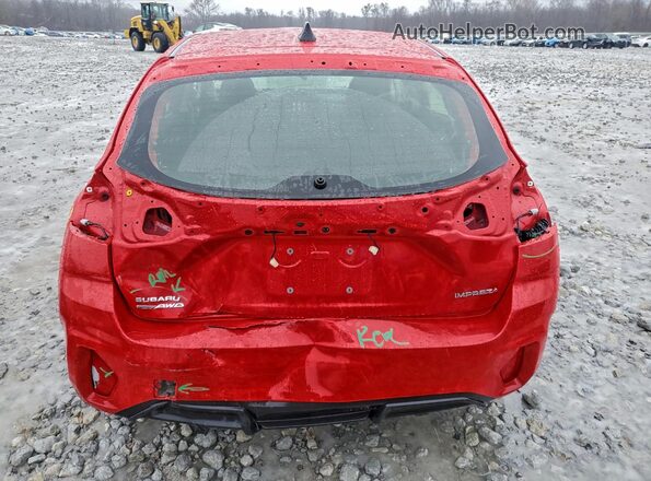 JF1GUABC2S8296973 2025 SUBARU IMPREZA Красный Вид сзади