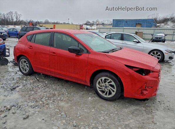 JF1GUABC2S8296973 2025 SUBARU IMPREZA Красный Передняя правая четверть