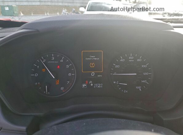 JF1GUABC3S8217259 2025 SUBARU IMPREZA Red Սարքավորումների վահանակի տեսք
