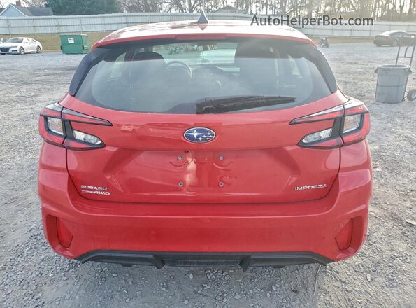 JF1GUABC3S8217259 2025 SUBARU IMPREZA Red Հետևի տեսք