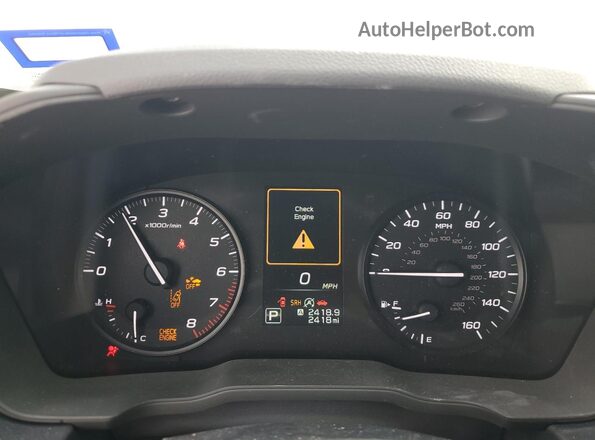 JF1GUABC3S8268177 2025 SUBARU IMPREZA White Instrument cluster view
