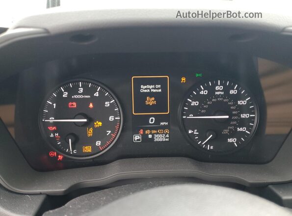 JF1GUABCXR8859407 2024 SUBARU IMPREZA Charcoal Вид щитка приладів