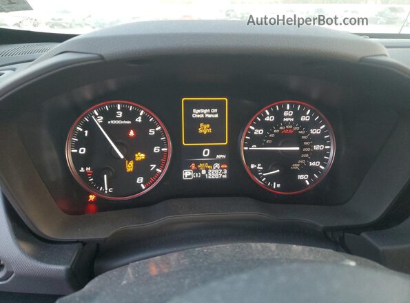 JF1GUHHC2R8374453 2024 SUBARU IMPREZA White Widok zestawu wskaźników