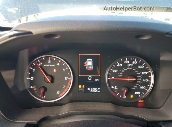 JF1VBAA60N9027099 2022 SUBARU WRX Gray Widok zestawu wskaźników