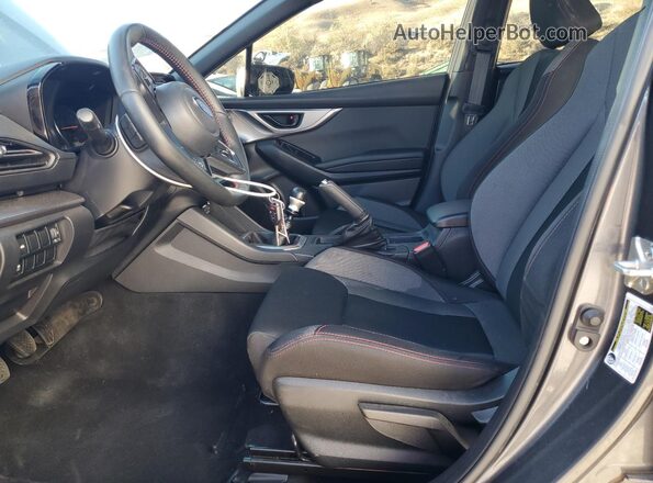 JF1VBAA60N9027099 2022 SUBARU WRX Gray Widok wnętrza z przodu