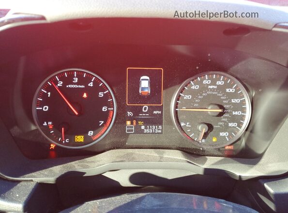 JF1VBAF66P9819558 2023 SUBARU WRX Red Instrument cluster view