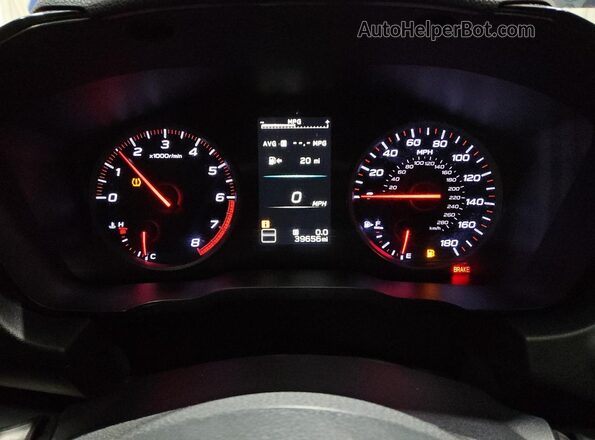 JF1VBAF69N9008382 2022 SUBARU WRX Blue Вид щитка приладів