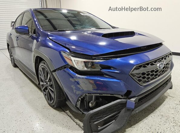 JF1VBAF69N9008382 2022 SUBARU WRX Blue Вид наклейки з VIN-кодом