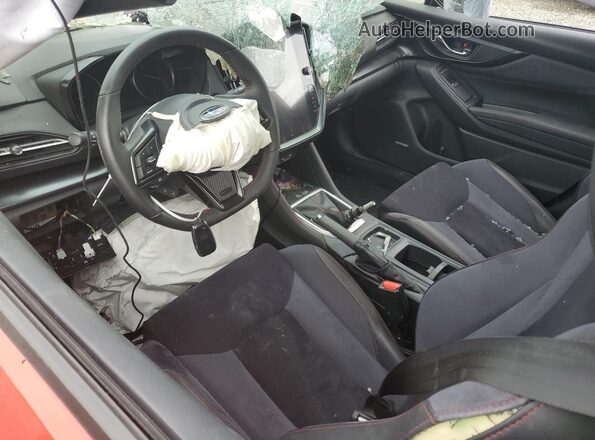 JF1VBAL64P9824441 2023 SUBARU WRX Red Առջևի վահանակի տեսք