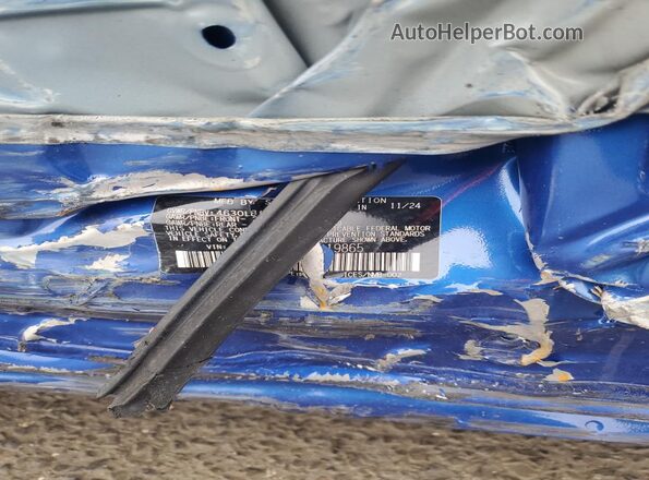 JF1VBAN61R8819865 2024 SUBARU WRX Синий Вид подкапотного пространства