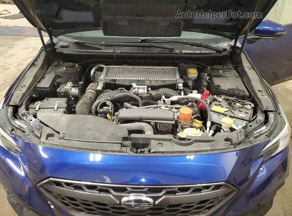 JF1VBAN66N8030654 2022 SUBARU WRX Blue Вид задньої частини салону