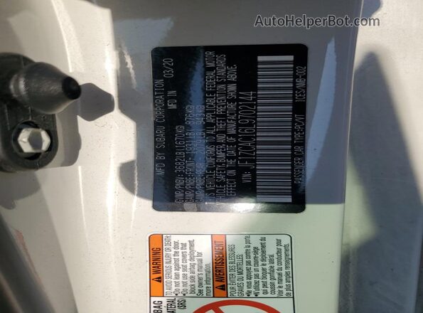 JF1ZCAC16L9702144 2020 SUBARU BRZ White Engine compartment view