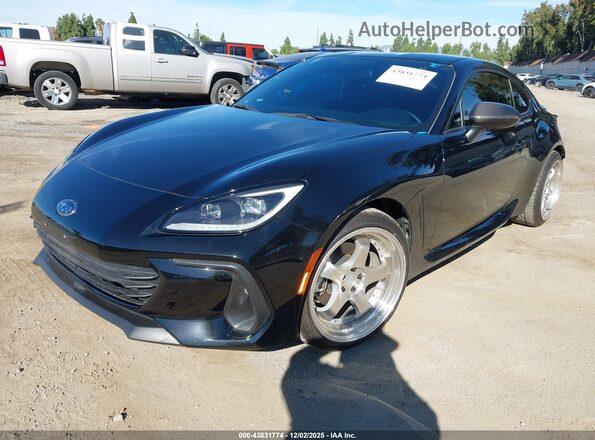 JF1ZDBC18P8701334 2023 SUBARU BRZ Black წინა მარცხენა ხედი სამი მეოთხედიდან