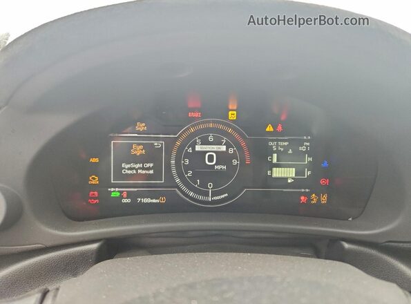 JF1ZDBE18S9700801 2025 SUBARU BRZ Blue Instrument cluster view