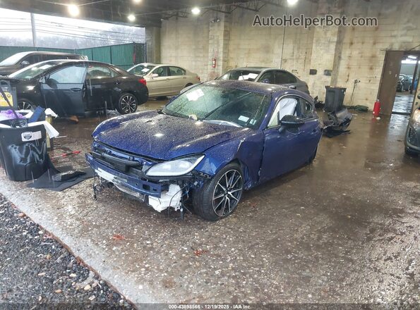 JF1ZNBB14P9756887 2023 TOYOTA GR86 Blue Առջևի ձախ երեք քառորդ տեսարան