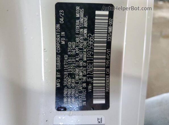 JF1ZNBE11P9759662 2023 TOYOTA GR White 