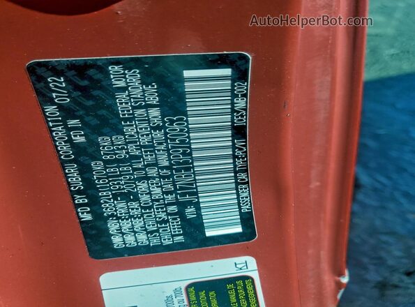 JF1ZNBE13P9750963 2023 TOYOTA GR Red Vista del compartimento del motor