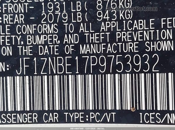 JF1ZNBE17P9753932 2023 TOYOTA GR86 White ძრავის განყოფილების ხედი