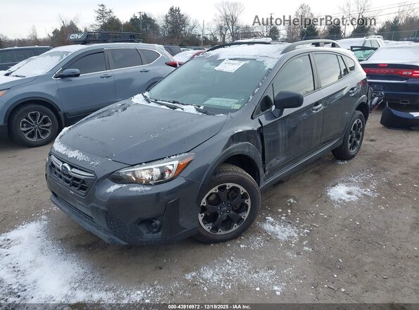 JF2GTABC3M8285207 2021 SUBARU CROSSTREK Gray Передня ліва чверть