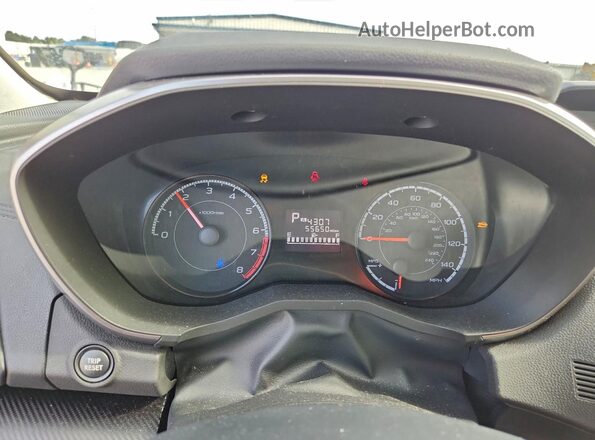 JF2GTACC7K8245286 2019 SUBARU CROSSTREK Белый Вид щитка приборов