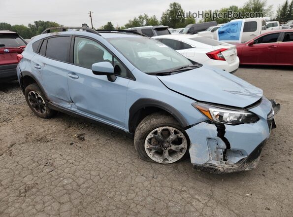 JF2GTAEC2M8374651 2021 SUBARU CROSSTREK Blue Передня права чверть