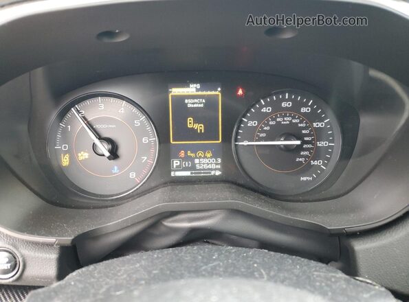 JF2GTAEC7NH260002 2022 SUBARU CROSSTREK Синий Вид щитка приборов
