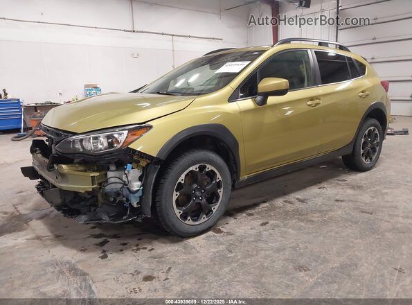 JF2GTAPC3NH213238 2022 SUBARU CROSSTREK Green Przód lewy