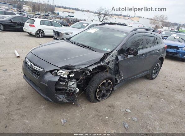 JF2GTAPC7NH228423 2022 SUBARU CROSSTREK Gray Vista tres cuartos delantera izquierda