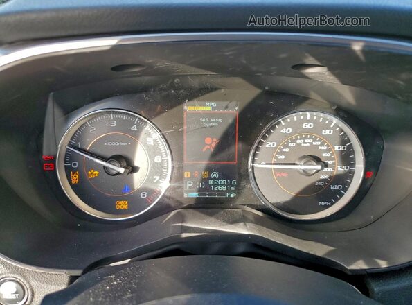 JF2GTHNC6NH281657 2022 SUBARU CROSSTREK Белый Вид щитка приборов