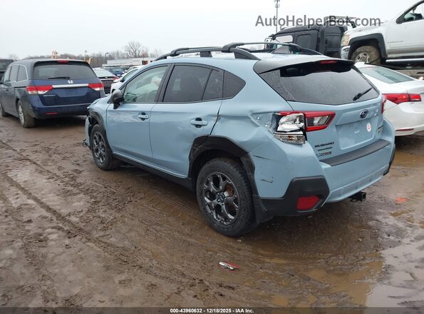 JF2GTHRC4NH254001 2022 SUBARU CROSSTREK Blue Trasero izquierdo