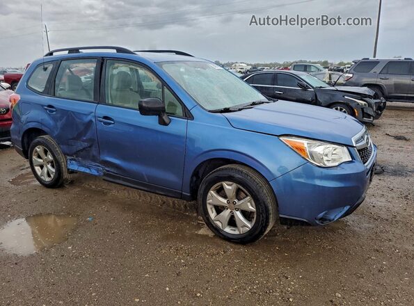 JF2SJABC3GH473648 2016 SUBARU FORESTER 2.5 Blue Delantero derecho