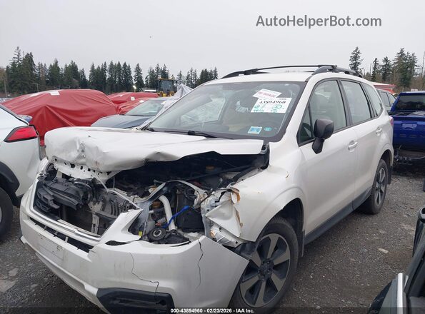 JF2SJABC8JH423982 2018 SUBARU FORESTER 2.5 Белый Передняя левая четверть