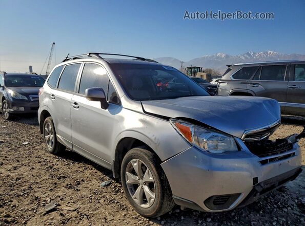 JF2SJADC3GH436063 2016 SUBARU FORESTER Silver Delantero derecho
