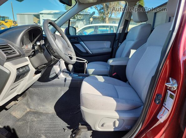 JF2SJADC4GH484557 2016 SUBARU FORESTER 2.5 Red Vista interior delantera