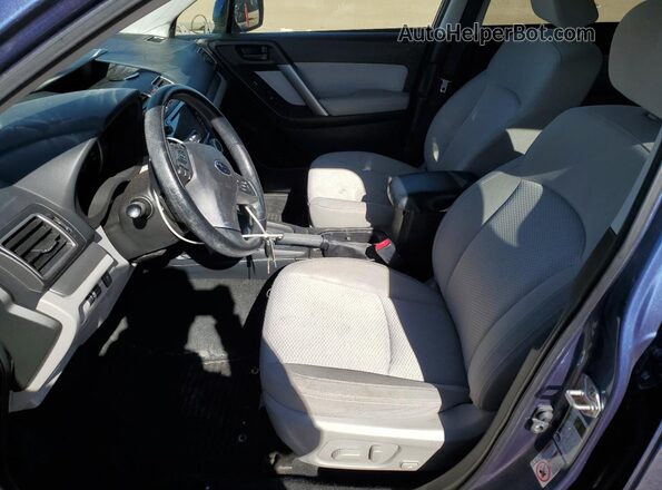 JF2SJADC7GH508513 2016 SUBARU FORESTER 2.5 Синий Вид салона спереди